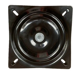 Plaque pivotante en fer Mailin Hardware, noire, carrée, en acier laminé à froid, base rotative pour canapé, chaise, table - Product Image 5