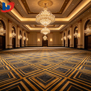 Tapis à motifs géométriques imprimés en nylon, impression haute définition pour salles de bal et cinémas, tapis sans couture à couverture intégrale pour grandes surfaces - Product Image 1
