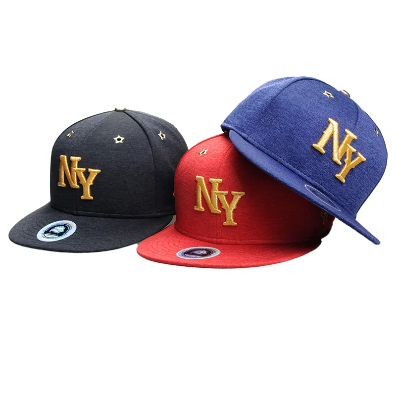 Gorra de béisbol deportiva azul marino con logotipo personalizado bordado tridimensional para hombres y mujeres