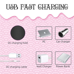 Vibratore di coniglio ricaricabile USB con 10 modalità di rotazione impermeabile in Silicone Design doppio motore testa curva giocattolo per adulti - Product Image 5