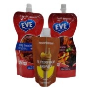 Pochette à jus de taille personnalisée sac en plastique avec bec verseur boisson debout Doypack emballage alimentaire impression récipient à boisson personnalisé
