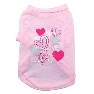 Ropa <span class=keywords><strong>de</strong></span> perro pequeño <span class=keywords><strong>de</strong></span> diseño, bonita impresión Kiss Me Love, precio al por mayor - Product Image 2