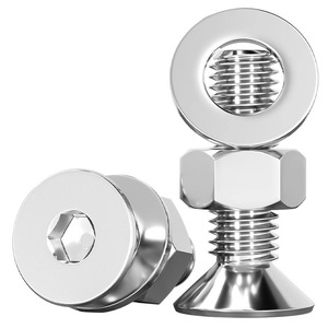 Tianzhuo Hardware Stainless Steel Flat Head Hex Socket Screws Countersunk Bolts Nuts M2 M16 DIN7991 Metal Furniture Fixings - Product Image 1