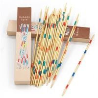 Bâtonnets en bois amusants en boîte, 23 cm, 31 pièces par boîte, jouet éducatif avec guide d'achat vidéo pour enfants de 5 à 7 ans, fabriqué à Yiwu, Chine
