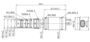 Válvula de Control del Compresor de Aire Acondicionado Automotriz KH-05 Aplicable a: COROLLA, REIZ, CROWN, TOYOTA, SISTEMAS 705333509748 - Product Image 4