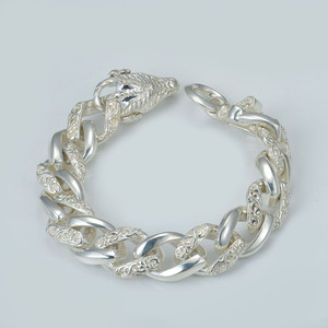 Bracciale in <span class=keywords><strong>Argento</strong></span> Sterling <span class=keywords><strong>925</strong></span> con Drago per <span class=keywords><strong>Uomo</strong></span>, Stile Vintage Punk, Gioielli in <span class=keywords><strong>Argento</strong></span>, Vendita Calda in Russia e Ucraina - Product Image 2