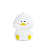 Lampe de nuit LED mini canard mignonne pour filles - Lumière blanche chaude douce, contrôle par capteur, lumières colorées, protection des yeux, autonomie de 34 heures