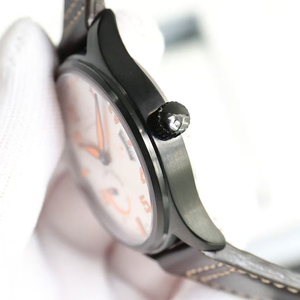 Relojes de Lujo para Hombre de Alta Gama con Reserva de Marcha Automática, Visualización de Fecha, Cristal de Zafiro, Caja Negra, Esfera Blanca y Números Naranjas - Product Image 4