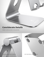 Support de tablette réglable multi-angles Lamicall A1 pour bureau, gris, compatible avec les tablettes de 4 à 13 pouces, liseuse électronique, appareil intelligent