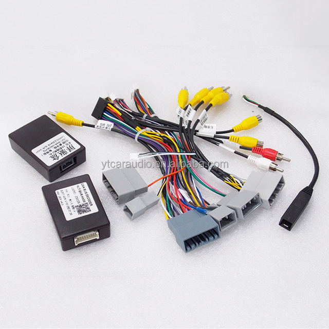 Car 16Pin Android Stereo Power Wiring Harness With Canbus + USB for Honda Accord 2.4 (2016)