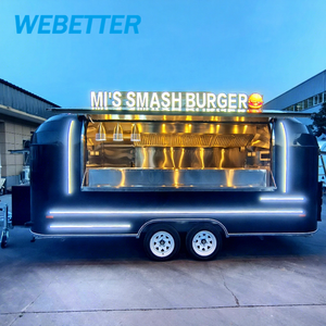 WEBETTER Camión de Comida Callejera Foodtruck Cocina Móvil Remolque de Catering para Hamburguesas y Comida Rápida Cafetería Móvil - Product Image 1