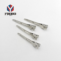 Kẹp Tóc Cá Sấu Đơn Dài 45Mm Kim Loại Chất Lượng Cao Thời Trang