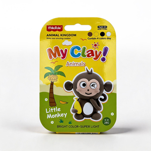 Pâte à modeler 24 couleurs pour créer des formes d'animaux, séchage à l'air, pâte à modeler éducative pour enfants - Product Image 1