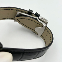 Montre mécanique pour homme avec fonction roulette russe, bracelet en cuir, design à bouton rotatif, mouvement NH35, version OEM/ODM disponible