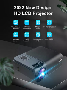 A-mazon WiFi 5G Android OS Téléphone Smart Full HD 1080P LCD LED 4K Vidéo Home Cinéma <span class=keywords><strong>Hologramme</strong></span> Projecteur - Product Image 3