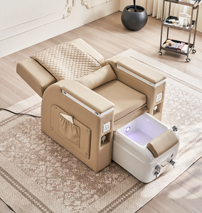 Sillón de Pedicura Multifuncional de Lujo para Salón de Uñas, con Spa para Pies, Reclinable, Ajustable, Eléctrico y con Masaje - Product Image 5