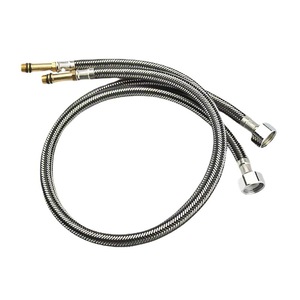 Connecteur de tuyau d'eau en acier inoxydable 304, tuyau flexible de 1/2 pouces pour robinet d'eau chaude et froide, usage domestique - Product Image 2