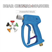Nettoyeur haute pression Bear Crystal 4500 psi, modèle FR008, connecteur rapide 1/4, pistolet en laiton noir, lance à mousse