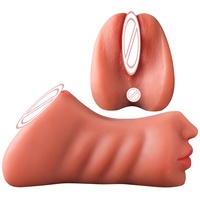 TPE Airplane Cup Couleur Blé Gorge Profonde Élastique Inodore Réaliste Jouet Sexuel de Masturbation Orale -BJD-B030