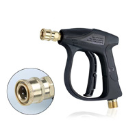 Pistolet à mousse haute pression ensemble de pistolet à mousse de neige Lance pistolet court 5 embouts de buse de laveuse à pression outils de nettoyage de voiture laveuse de voiture