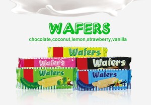 Wafer Croccante in Scatola con Gusti Dolci e Gustosi: Cocco, Vaniglia, Cioccolato, Crema al Limone, Fragola, Glucosio, Uovo, Formaggio, Caffè - Product Image 6