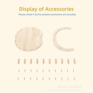 Plataforma de madera maciza para gatos con valla, diseño integrado de cama para gatos, postes de sisal resistentes al desgaste, área de descanso para mascotas. - Product Image 3