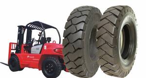 ठोस फोर्कलिफ्ट टायर 5.00-8 6.50-10 6.00-9 7.00-12 कारखाने चीन में बने लंबे जीवन औद्योगिक टायर - Product Image 5