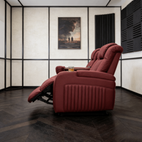 Canapé inclinable électrique en cuir véritable de luxe pour salon, style italien original, manuel et automatique, pour le cinéma maison
