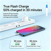 Câble de charge rapide USB-C vers 8 broches 27W, câble de données USB Type-C pour iPhone 8-14, vente en gros OEM