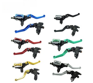 Pièces de modification de moto - Pompe de frein avant CNC avec ensemble de frein à main d'embrayage 22MM, Pompe de frein à disque hydraulique - Product Image 2