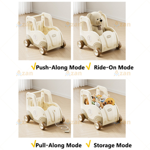 Chariot de marche pour bébé 4-en-1 réglable avec contrôle de vitesse et anti-basculement, trotteur stable en HDPE pour <span class=keywords><strong>tout</strong></span>-petits - Product Image 2