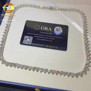 <span class=keywords><strong>Collana</strong></span> Tennis a <span class=keywords><strong>Cuore</strong></span> Hip Hop in <span class=keywords><strong>Argento</strong></span> Sterling <span class=keywords><strong>925</strong></span> <span class=keywords><strong>con</strong></span> Moissanite VVS Iced Out, Gioielli Raffinati, Catena Hip Hop da 6MM - Product Image 2