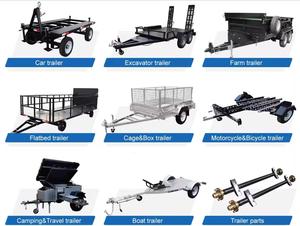 Load 2500kg 2 Wheel Trailerwith Parking and Jack for SUV Truck Car <b>Tractor</b> - Product Image 4