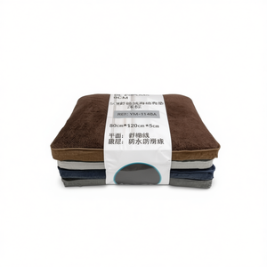 Cuscino per Animali Domestici in Spugna Peluche Marrone Scuro 5cm, Dimensioni 80*120*5CM per Letti per Animali - Product Image 2