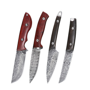 Cuchillo para carne con funda de cuero, cuchillo para barbacoa al aire libre para comer cordero, cuchillo multiusos de acero inoxidable, para frutas - Product Image 1