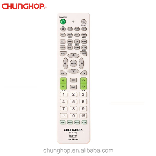 Hot Selling H-1880E Universal TV Remote Control with Rolling Code 49 Buttons 30m Range for Samsung LCD/LED HD TVs