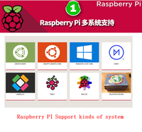 Kit de iniciación Raspberry Pi 4 Modelo B, 2/4GB + LCD de 7 pulgadas + fuente de alimentación + ventilador + disipador de calor + Cable + cable de red + TARJETA DE 32G + lector