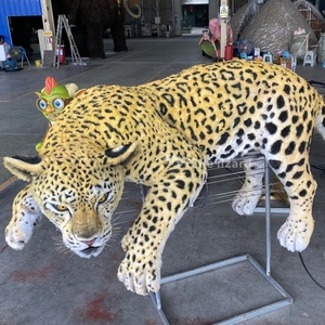 Modelo de Leopardo Animatrónico de Alta Calidad, el Gato Más Grande, Decoración Atractiva para Parques Temáticos Interiores - Product Image 5