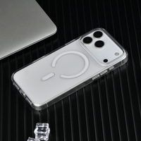 Coque de téléphone magnétique antichoc anti-jaunissement avec revêtement UV ultra-transparent pour iPhone 17 18 Pro Max