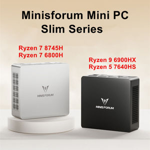 มินิพีซี MINISFORUM UM870 Slim รุ่น 7 8745H R5 7640HS DDR5 USB4.0 2.5G LAN WiFi6E คอมพิวเตอร์เล่นเกมประสิทธิภาพสูง UM870 AMD Ryzen 7 8 - Product Image 2