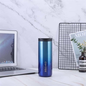 New Gradient Stainless Steel Vacuum <b>Insulated</b> Coffee Mug Portable Direct Drink Car Water Bottle For Travel Wholesale - Product Image 4