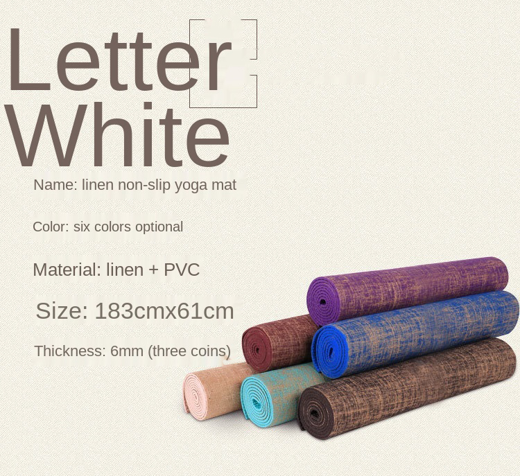 Shengde PVC Yoga Mat, Natural Fiber Hemp Jute Yoga Mat