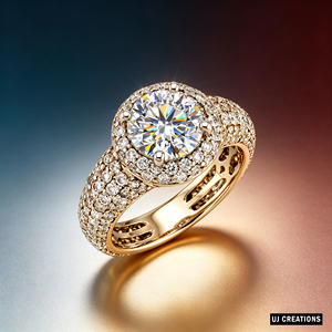 <b>Custom</b> Silver/10K/14K/18K Solid Gold 1.0 Carat VVS-VS Quality Round Lab Grown Brilliant Cut Diamond engagement <b>Ring</b> - Product Image 5