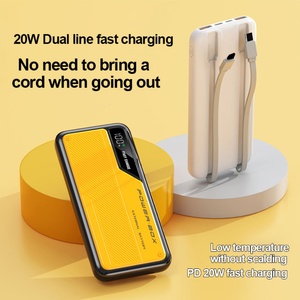 Personalizable High-Capacity USB <b>C</b> Powerbank Phone 10000mah-30000mah Fast <b>Charging</b> LI-Polymer Battery Power Bank with Cables - Product Image 6