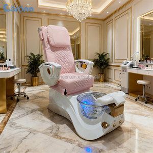 Elektrisch Verstellbarer Pediküre-Stuhl für Fußpflege und <span class=keywords><strong>Massage</strong></span> ohne Wasseranschluss in Pink – Spa-Möbel für Nagelstudios zum Fabrikpreis - Product Image 2