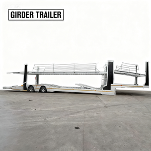Portador de transporte de acero del <span class=keywords><strong>coche</strong></span> del semi-<span class=keywords><strong>remolque</strong></span> de la cubierta doble de la capacidad del <span class=keywords><strong>coche</strong></span> de 2 ejes 8 para el camión del vehículo hecho en China - Product Image 1