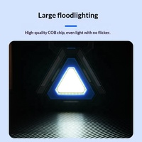 Lampe de travail LED multifonctionnelle pliable, étanche, à forte adsorption magnétique, intensité réglable, batterie externe portable, pour atelier et situations d'urgence