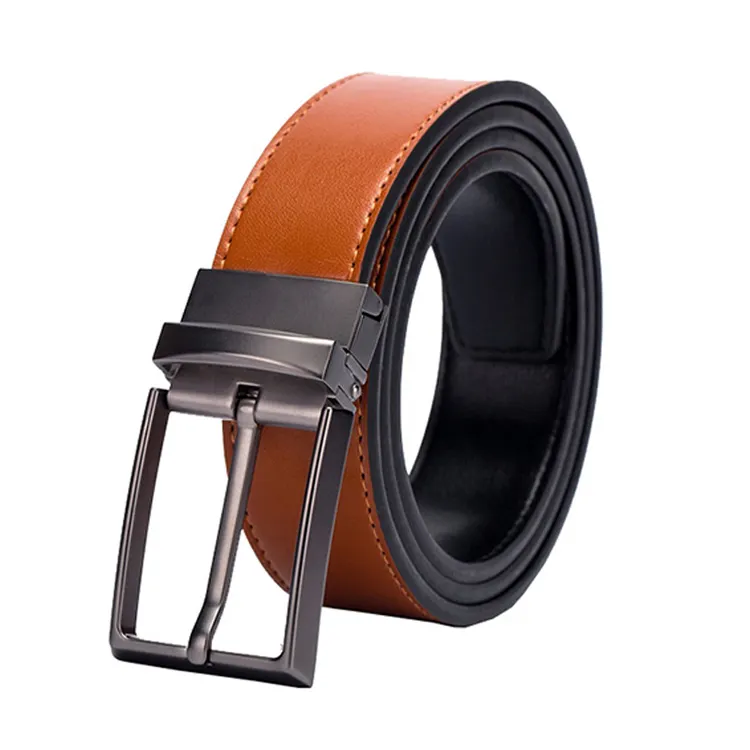 Top Grade Business Formal Reversible Adjustable Leather Belt Custom For Man