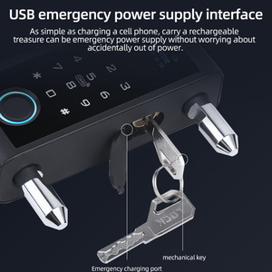 <span class=keywords><strong>U</strong></span>자형 TUYA 스마트 모던 디지털 도어락 지능형 와이파이 지문 비밀번호 유리문 잠금장치 - Product Image 2