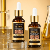 Greenlem OEM/ODM/OBM Essence pour les yeux au rétinol et à l'acide hyaluronique, hydratant anti-rides, pour illuminer le contour des yeux et améliorer les ridules